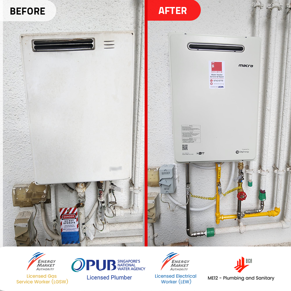 Gas Heater Installation and Replacement in Novena 4 before-after-gas-heater-powered-by-citygas-replacement-novena-soleil-at-sinaran
