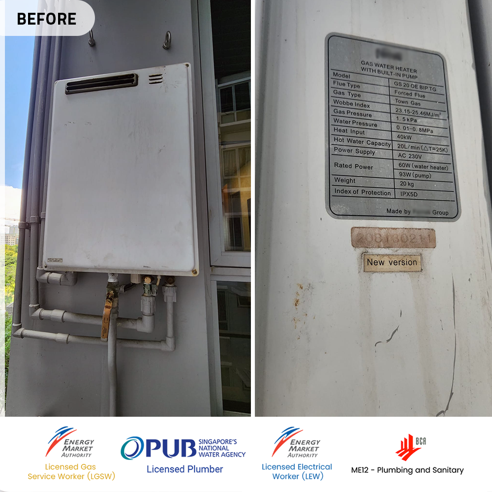 before-city-gas-heater-replacement-at-bedok-waterfront-key