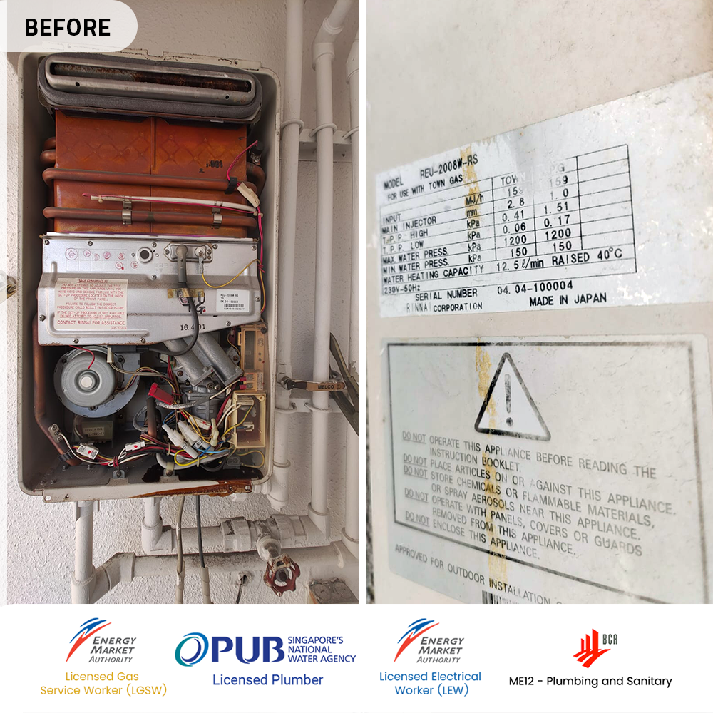 Gas Heater Installation and Replacement in Clementi 9 before-gas-heater-powered-by-citygas-replacement-monterey-park-clementi