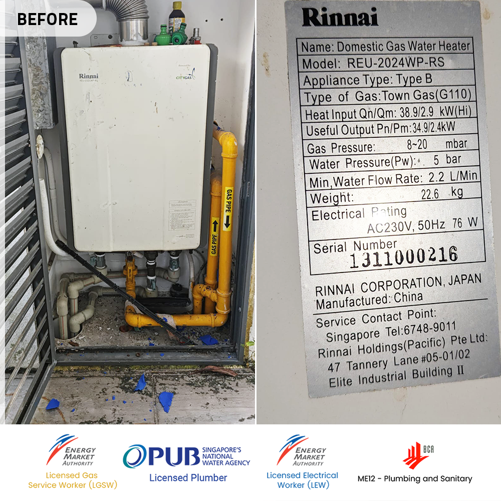before-rinnai-gas-heater-replacement-at-telok-kurau-the-seawind