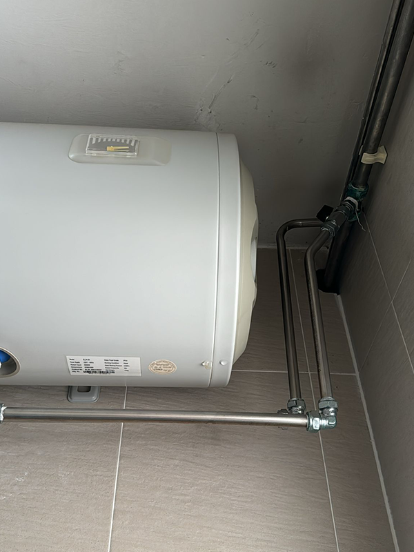 before water heater replacement at 745 pasir ris street 71