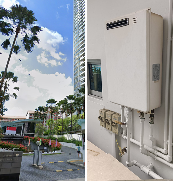 bishan clover by the park gas heater replacement in singapore