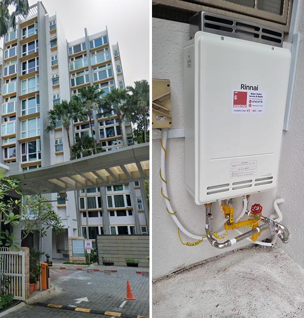 changi gas heater replacement in singapore