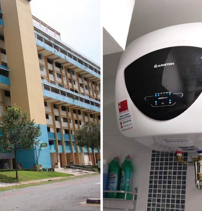 water heater installation at 403 bedok north avenue 3