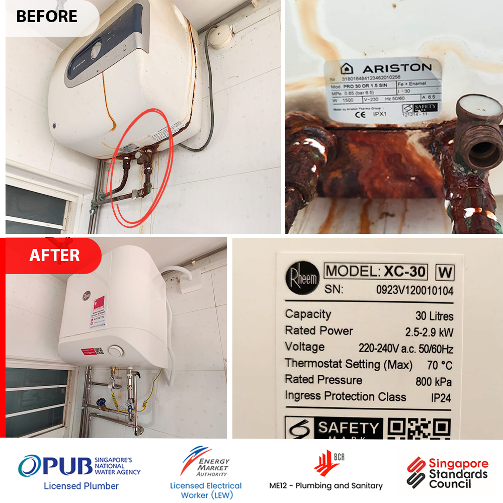 Water Heater Installation Replacement at 723 Pasirris Street 72