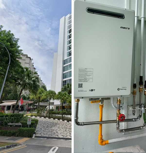 yishun gas heater replacement in singapore