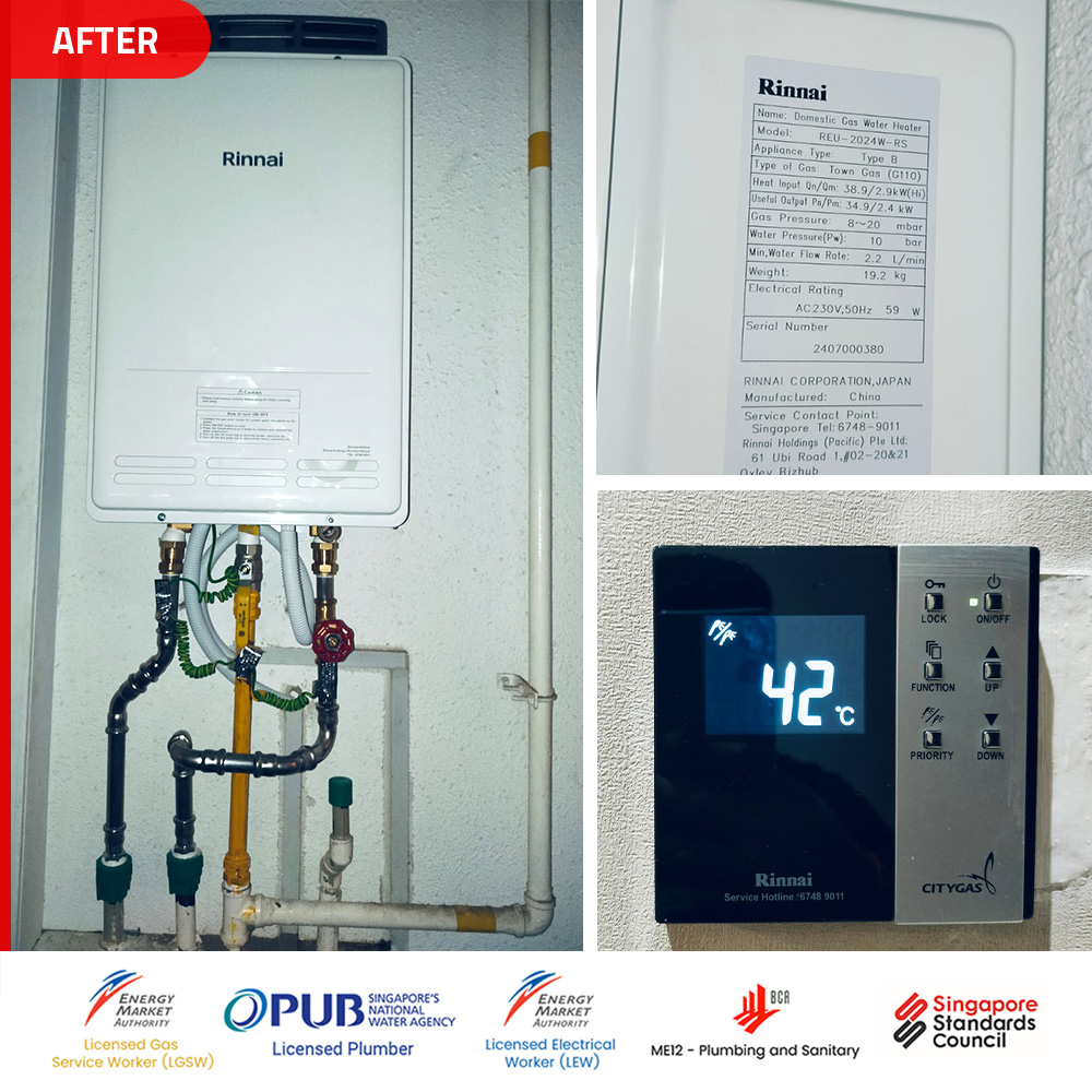 Gas Heater Installation and Replacement in Serangoon 10 serangoon-gas-water-heater-installation-replacement-forest-woods-after